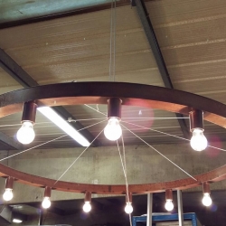 1450mm diameter Distressed 15 lamp Pendant Light